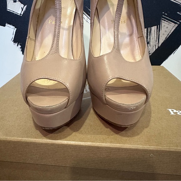 Authentic Christian Louboutin ‘Alta poppins’ Mary Jane Nude Size 39 with box - Picture 5 of 11
